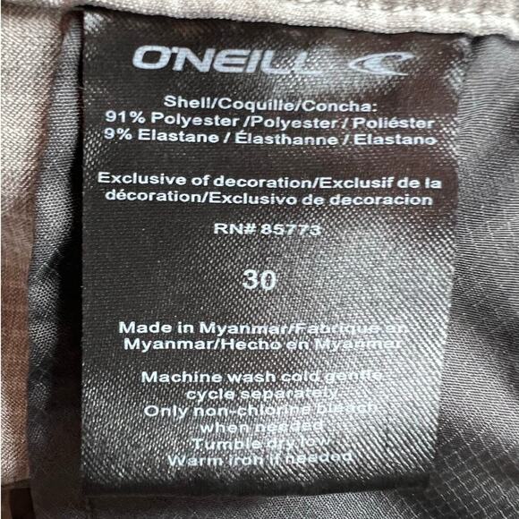 O'NEILL 11" Crossover Hybrid Shorts in Gray Men's 30" Waist - Picture 12 of 12